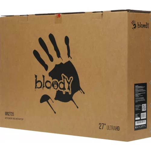 Монитор Bloody 27" MN272U черный IPS LED 1ms 16:9 HDMI M/M матовая HAS 400cd 178гр/178гр 3840x2160 160Hz G-Sync FreeSync DP 4K 6.5кг