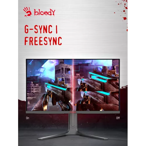 Монитор Bloody 27" MN272U черный IPS LED 1ms 16:9 HDMI M/M матовая HAS 400cd 178гр/178гр 3840x2160 160Hz G-Sync FreeSync DP 4K 6.5кг