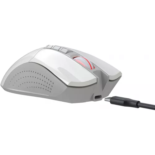 Мышь A4Tech Bloody R90 Plus белый оптическая 5000dpi беспров. USB 7but (R90 PLUS GREUISH WHITE)