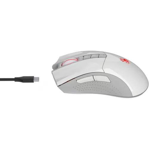 Мышь A4Tech Bloody R90 Plus белый оптическая 5000dpi беспров. USB 7but (R90 PLUS GREUISH WHITE)