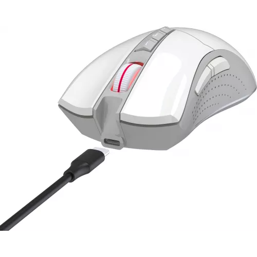 Мышь A4Tech Bloody R90 Plus белый оптическая 5000dpi беспров. USB 7but (R90 PLUS GREUISH WHITE)