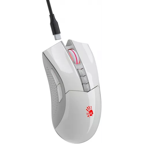 Мышь A4Tech Bloody R90 Plus белый оптическая 5000dpi беспров. USB 7but (R90 PLUS GREUISH WHITE)