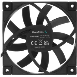 Вентилятор для корпуса Deepcool FT12 Slim 120х120x15 черный 4-pin 25.6дБ (R-FT12SLIM-BKWPN1-G) Ret