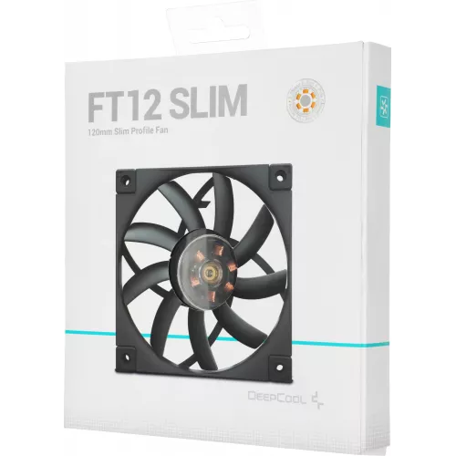 Вентилятор для корпуса Deepcool FT12 Slim 120х120x15 черный 4-pin 25.6дБ (R-FT12SLIM-BKWPN1-G) Ret