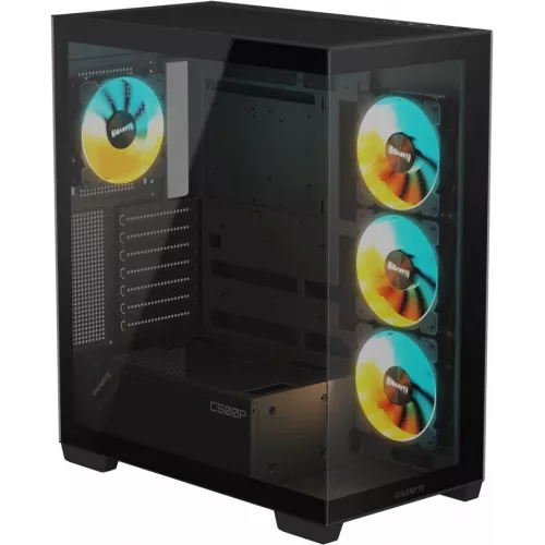 Корпус Gigabyte GB-C500P ST черный без БП ATX 6x120mm 3x140mm 2xUSB3.0 audio bott PSU