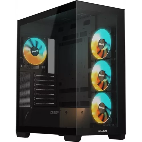 Корпус Gigabyte GB-C500P ST черный без БП ATX 6x120mm 3x140mm 2xUSB3.0 audio bott PSU