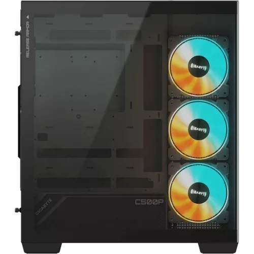 Корпус Gigabyte GB-C500P ST черный без БП ATX 6x120mm 3x140mm 2xUSB3.0 audio bott PSU