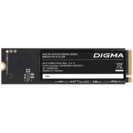 Накопитель SSD Digma PCIe 3.0 x4 512GB DGSM3512GP53T Mega P5 M.2 2280