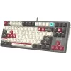 Клавиатура A4Tech S87 Pixels механическая серый/белый USB for gamer LED кабель 1.8м