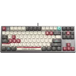 Клавиатура A4Tech S87 Pixels механическая серый/белый USB for gamer LED кабель 1.8м