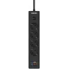 Сетевой фильтр Philips CHP8246BA/51 2м (4 розетки) черный (коробка)