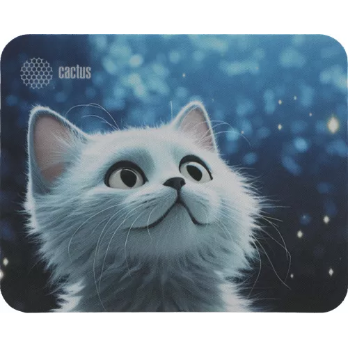Коврик для мыши Cactus White Cat 220x180x2мм (CS-MPC-P06XS)