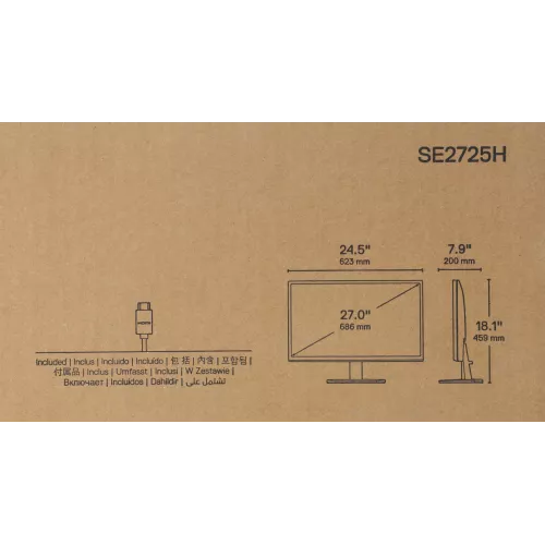 Монитор Dell 27" SE2725H черный VA LED 16:9 HDMI матовая 3000:1 300cd 178гр/178гр 1920x1080 75Hz VGA FHD 4.59кг