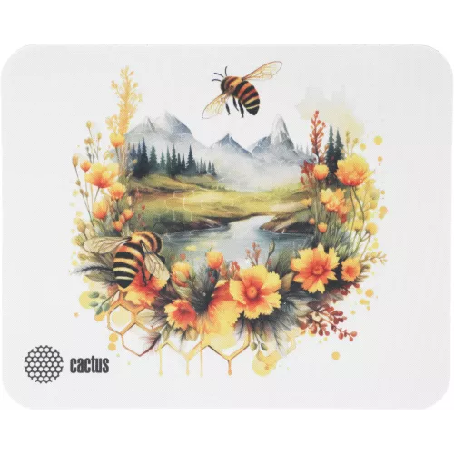 Коврик для мыши Cactus Honeybee 220x180x2мм (CS-MP-P09XS)