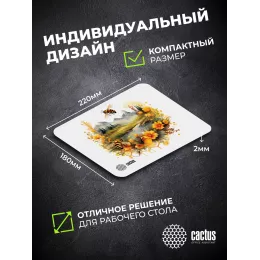 Коврик для мыши Cactus Honeybee 220x180x2мм (CS-MP-P09XS)