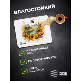 Коврик для мыши Cactus Honeybee 220x180x2мм (CS-MP-P09XS)