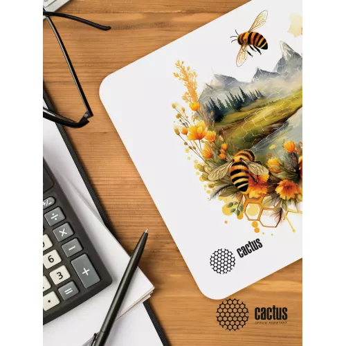 Коврик для мыши Cactus Honeybee 220x180x2мм (CS-MP-P09XS)