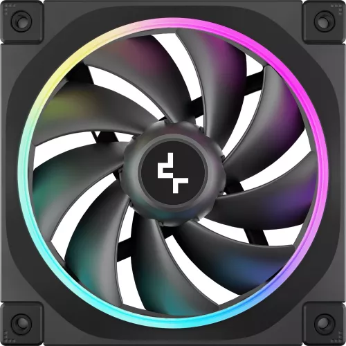 Вентилятор для корпуса Deepcool FL12 ARGB 120х120x25 черный 4-pin 32дБ (R-FL12-BKAPN1-G) Ret