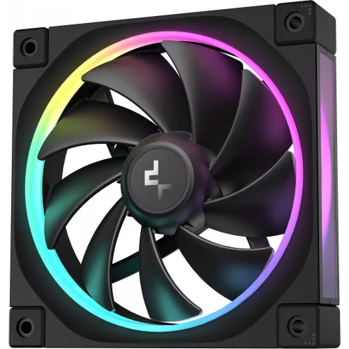 Вентилятор для корпуса Deepcool FL12 ARGB 120х120x25 черный 4-pin 32дБ (R-FL12-BKAPN1-G) Ret