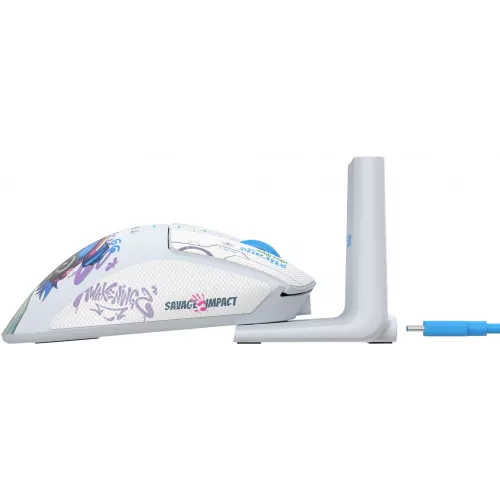 Мышь A4Tech Bloody R73 Ultra Duo белый/рисунок оптическая 20000dpi беспров. USB/USB-C 7but (R73 ULTRA DUO NYX MIRAGE)