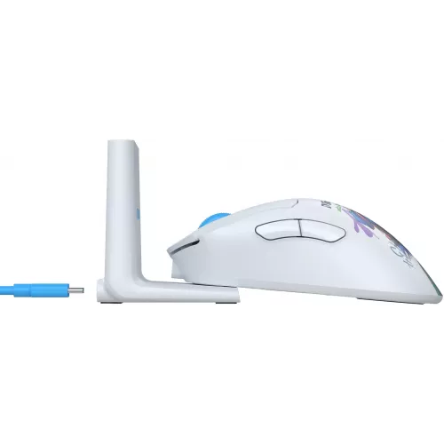 Мышь A4Tech Bloody R73 Ultra Duo белый/рисунок оптическая 20000dpi беспров. USB/USB-C 7but (R73 ULTRA DUO NYX MIRAGE)