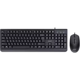 Клавиатура + мышь Acer OCC400 клав:черный мышь:черный USB (ZL.ACCCC.015)