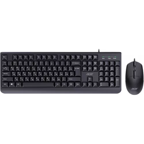Клавиатура + мышь Acer OCC400 клав:черный мышь:черный USB (ZL.ACCCC.015)