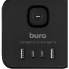 Сетевой удлинитель Buro BU-PTE4.1UC-B 1.5м (4 розетки) черный (коробка)