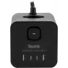 Сетевой удлинитель Buro BU-PTE4.1UC-B 1.5м (4 розетки) черный (коробка)