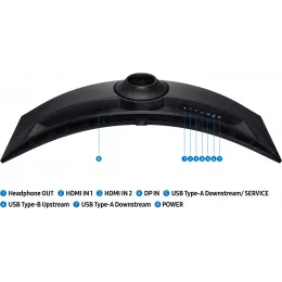 Монитор Samsung 49" Odyssey G9 S49FG916EIXCI черный VA LED 32:9 HDMI матовая HAS Piv 350cd 178гр/178гр 5120x1440 144Hz FreeSync Premium Pro DP USB 15.6кг