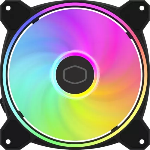 Вентилятор для корпуса Cooler Master MasterFan MF140 Halo2 ARGB 140х140x25 черный 4-pin 27дБ (MFL-B4DN-16NP2-R2) Ret