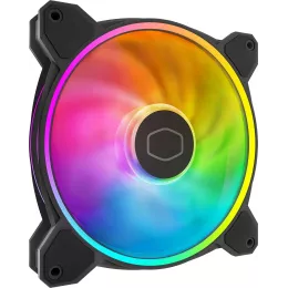 Вентилятор для корпуса Cooler Master MasterFan MF140 Halo2 ARGB 140х140x25 черный 4-pin 27дБ (MFL-B4DN-16NP2-R2) Ret