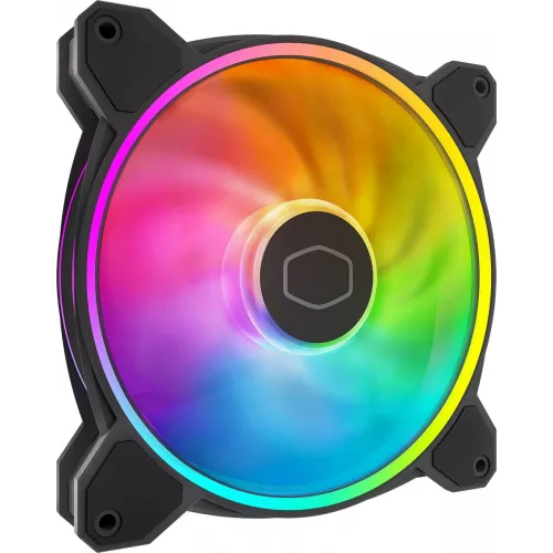 Вентилятор для корпуса Cooler Master MasterFan MF140 Halo2 ARGB 140х140x25 черный 4-pin 27дБ (MFL-B4DN-16NP2-R2) Ret