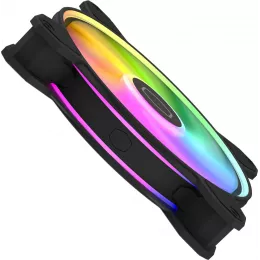 Вентилятор для корпуса Cooler Master MasterFan MF140 Halo2 ARGB 140х140x25 черный 4-pin 27дБ (MFL-B4DN-16NP2-R2) Ret