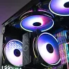 Вентилятор для корпуса Cooler Master MasterFan MF140 Halo2 ARGB 140х140x25 черный 4-pin 27дБ (MFL-B4DN-16NP2-R2) Ret