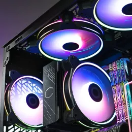 Вентилятор для корпуса Cooler Master MasterFan MF140 Halo2 ARGB 140х140x25 черный 4-pin 27дБ (MFL-B4DN-16NP2-R2) Ret