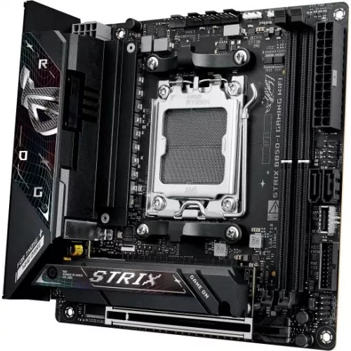 Материнская плата Asus ROG STRIX B850-I GAMING WIFI Socket AM5 AMD B850 2xDDR5 mini-ITX AC`97 8ch(7.1) 2.5Gg RAID+HDMI