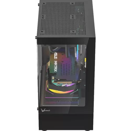 Корпус Formula Crystal Z1CM черный без БП mATX 5x120mm 1xUSB3.0 audio bott PSU