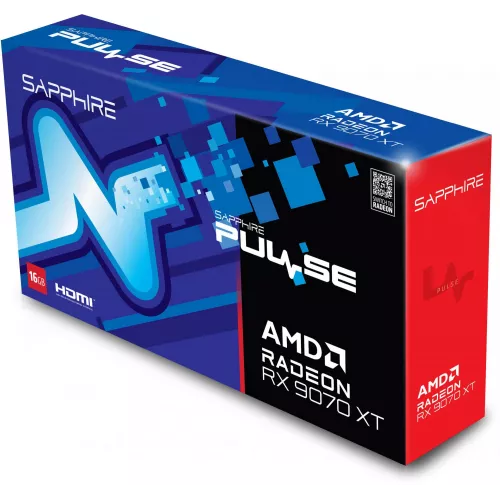 Видеокарта Sapphire PCI-E 5.0 11348-03-20G PULSE AMD RADEON RX 9070 XT GAMING 16GB AMD Radeon RX 9070XT 16Gb 256bit GDDR6 2400/20000 HDMIx2 DPx2 HDCP Ret