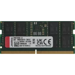 Память DDR5 32GB 6400MHz Kingston KVR64V52BS8-32 Valueram RTL PC5-51200 CL52 SO-DIMM 262-pin 1.1В single rank Ret