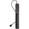 Сетевой фильтр Buro 600SE-3-B 3м (6 розеток) черный (коробка)