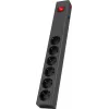 Сетевой фильтр Buro 600SE-3-B 3м (6 розеток) черный (коробка)