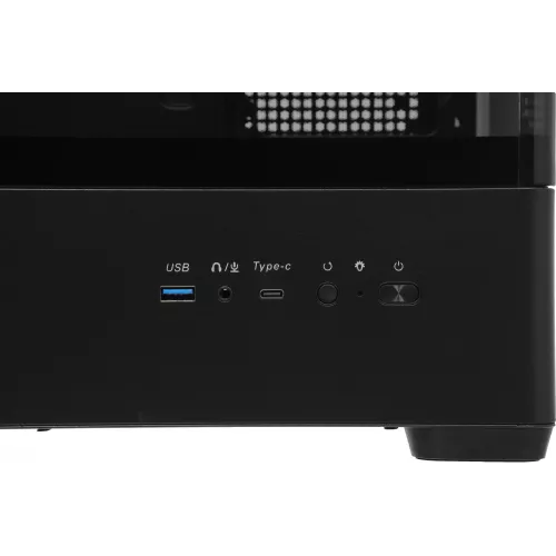 Корпус Accord ACC-R4A черный без БП ATX 7x120mm 1xUSB3.0 audio bott PSU