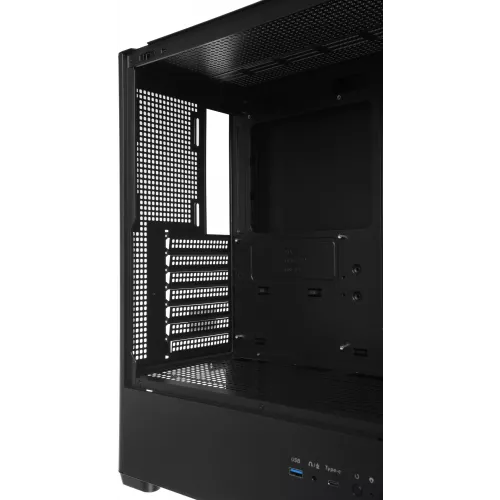 Корпус Accord ACC-R4A черный без БП ATX 7x120mm 1xUSB3.0 audio bott PSU