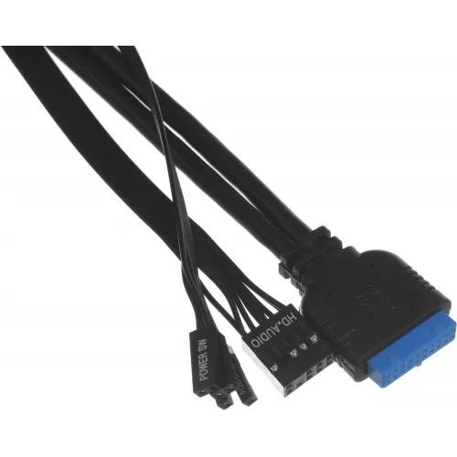 Корпус Accord ACC-R4A черный без БП ATX 7x120mm 1xUSB3.0 audio bott PSU