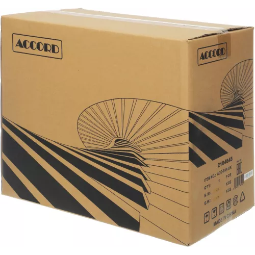 Корпус Accord ACC-R4A черный без БП ATX 7x120mm 1xUSB3.0 audio bott PSU