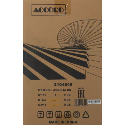 Корпус Accord ACC-R4A черный без БП ATX 7x120mm 1xUSB3.0 audio bott PSU
