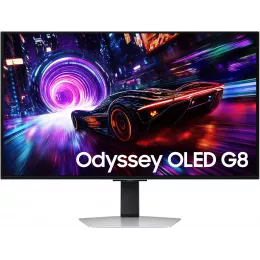Монитор Samsung 32" Odyssey OLED G8 LS32FG812SIXCI серебристый OLED LED 16:9 HDMI матовая HAS Piv 260cd 178гр/178гр 3840x2160 240Hz FreeSync Premium Pro DP 4K USB 8.4кг