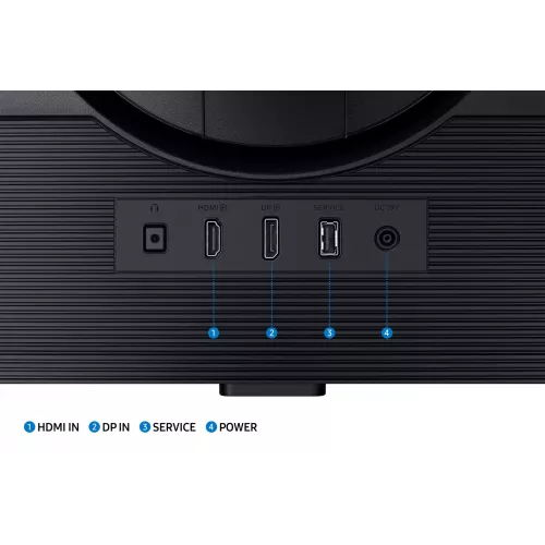 Монитор Samsung 32" Odyssey G5 S32DG502EIXCI черный IPS LED 16:9 HDMI TV матовая HAS Piv 1000:1 350cd 178гр/178гр 2560x1440 180Hz FreeSync DP QHD 7.4кг