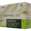 Видеокарта MSI PCI-E 5.0 RTX 5060 TI 16G INSPIRE 2X OC NVIDIA GeForce RTX 5060TI 16Gb 128bit GDDR7 2617/28000 HDMIx1 DPx3 HDCP Ret